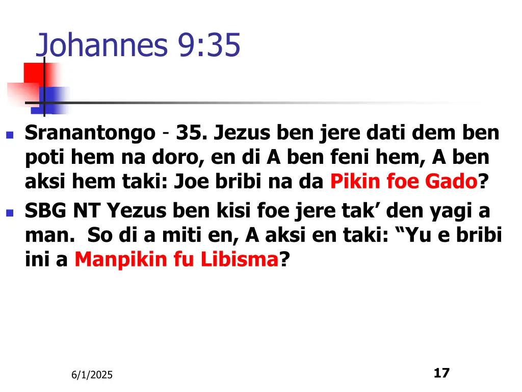 johannes 9 35 1