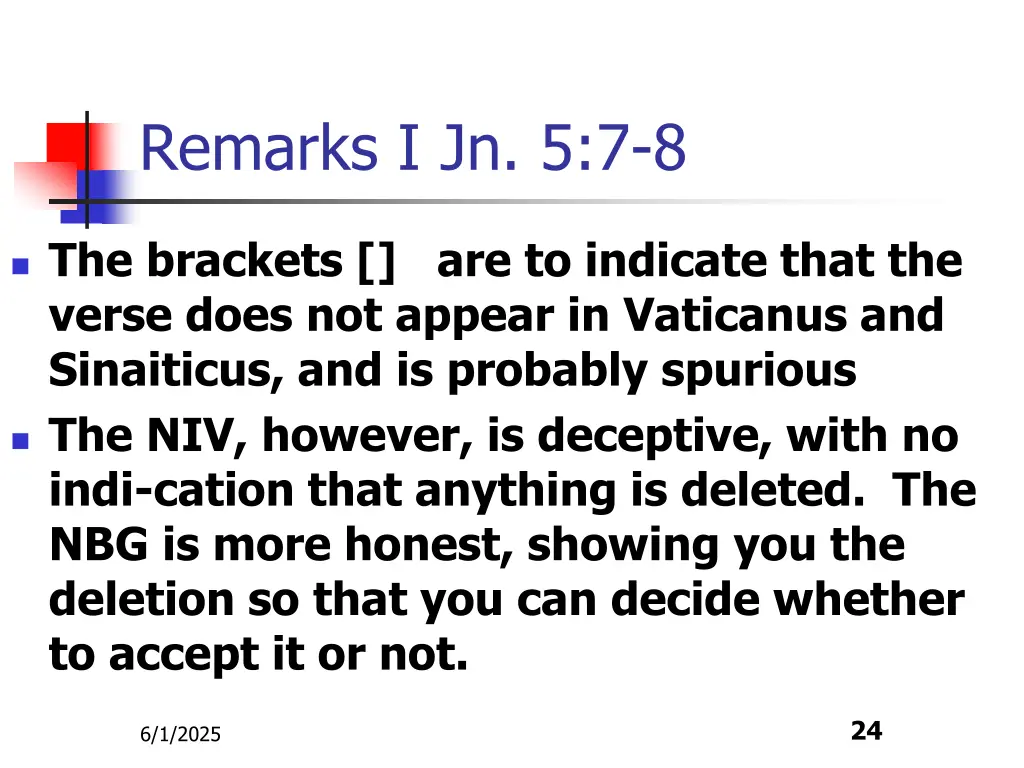remarks i jn 5 7 8
