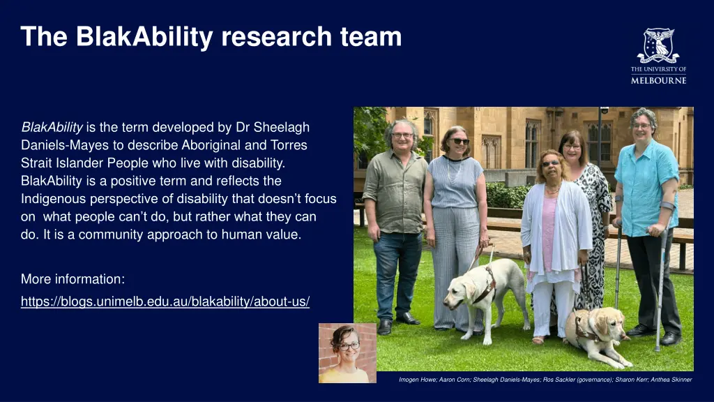 the blakability research team