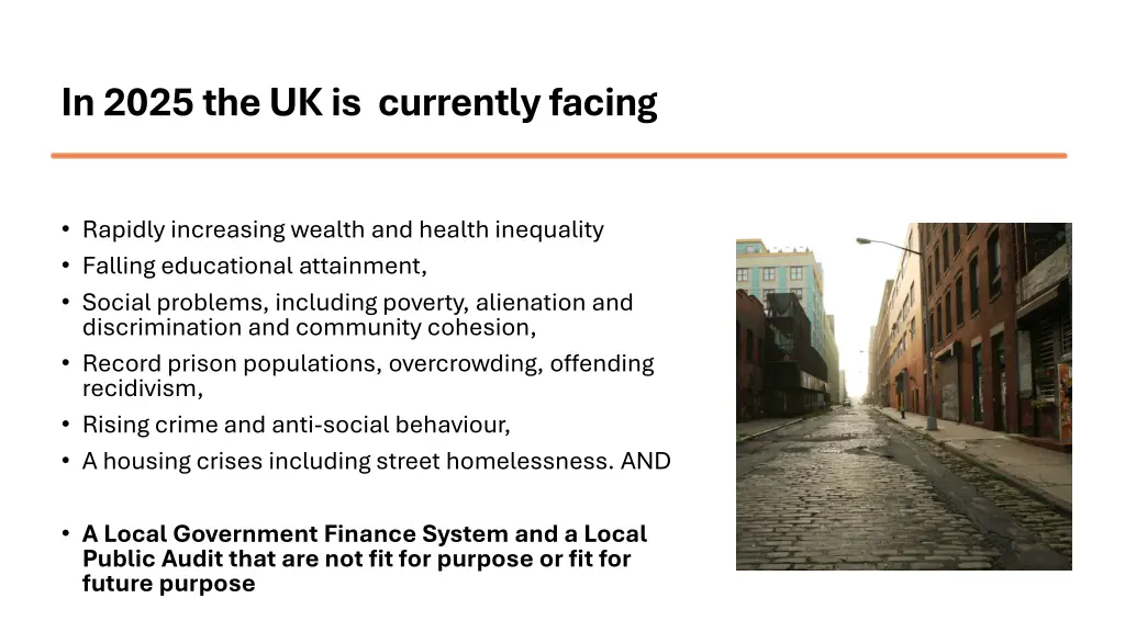 in 2025 the uk is currently facing