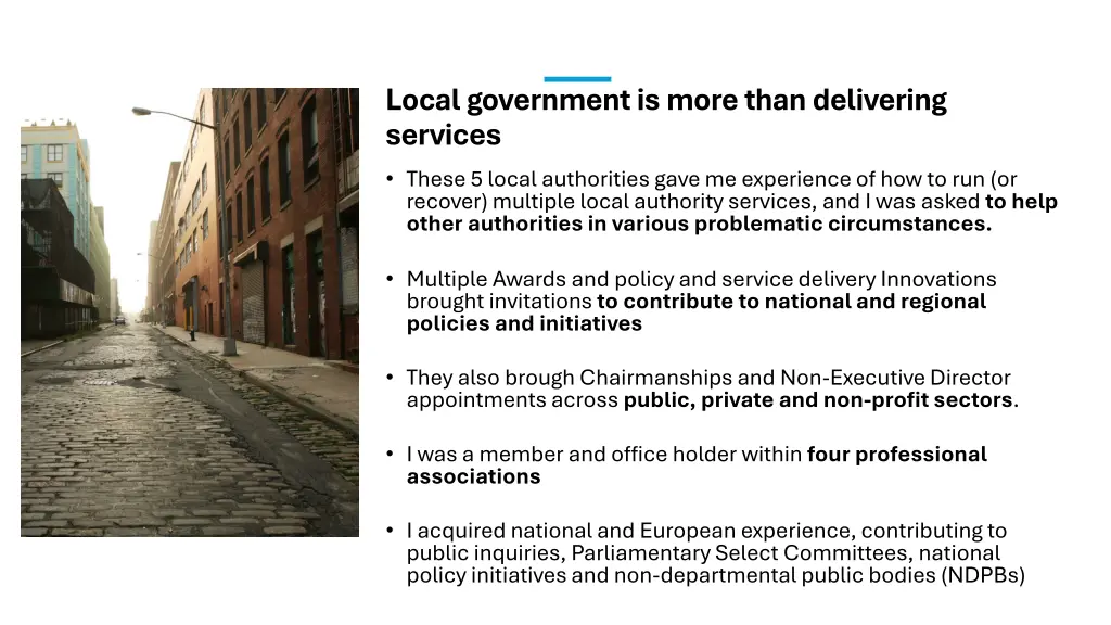 local government is more than delivering services