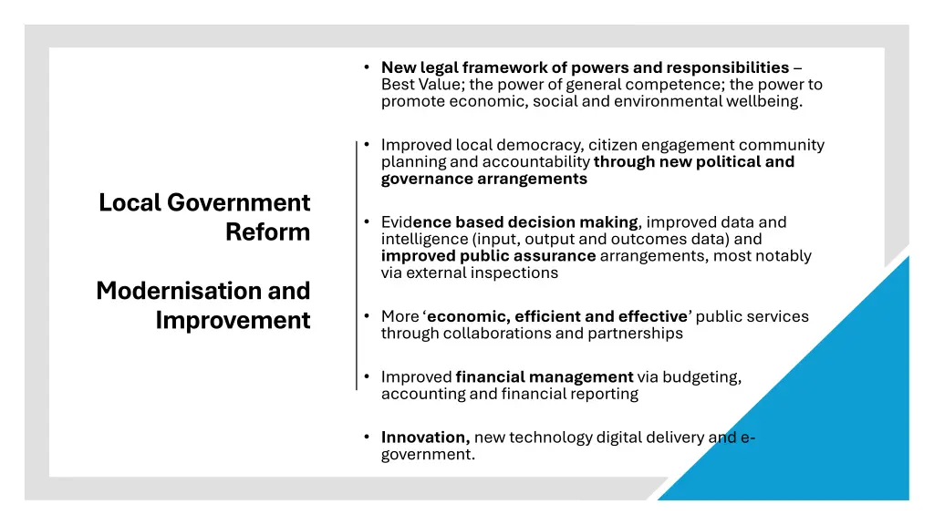 new legal framework of powers