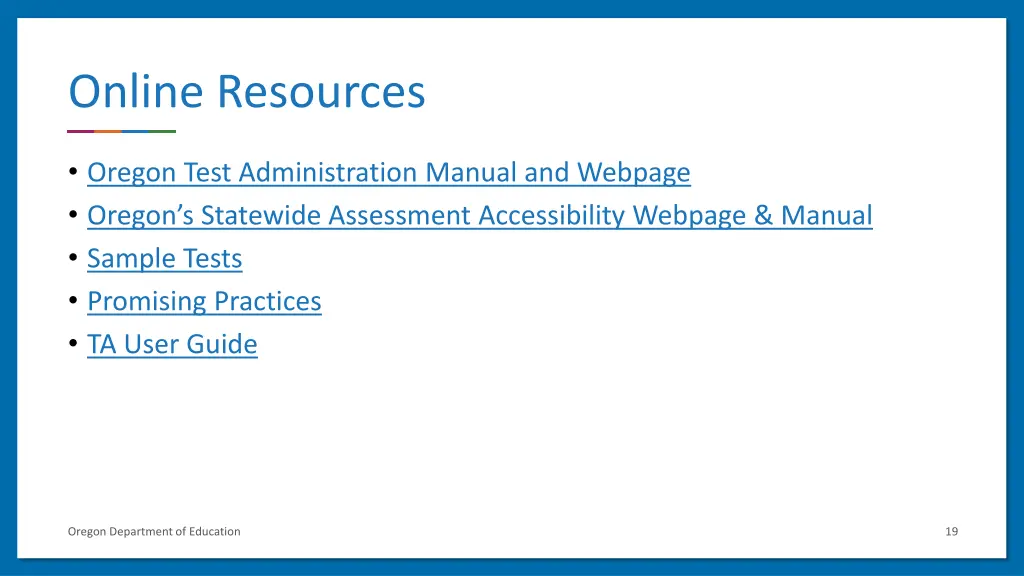 online resources