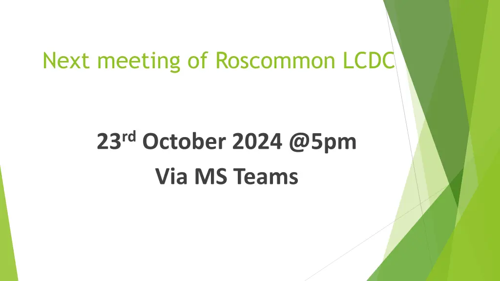 next meeting of roscommon lcdc
