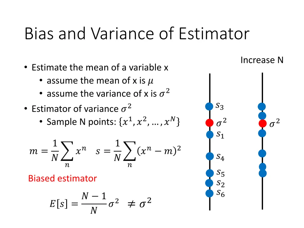 bias and variance of estimator 2