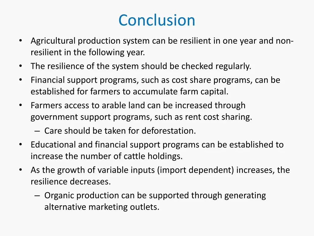 conclusion