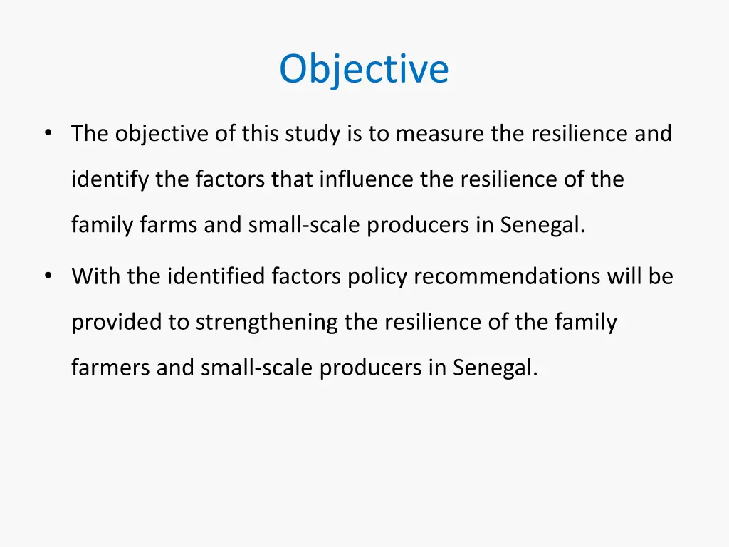 objective