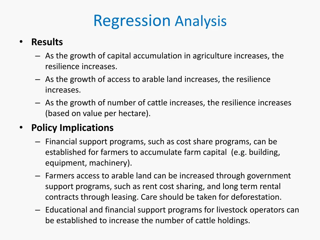 regression analysis 2