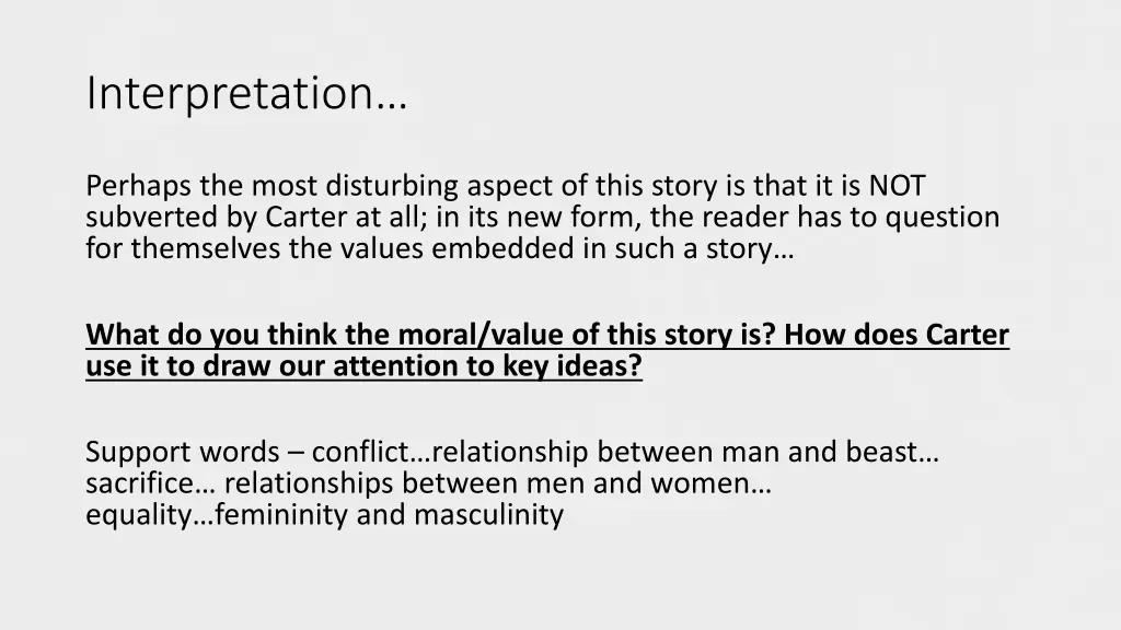 interpretation