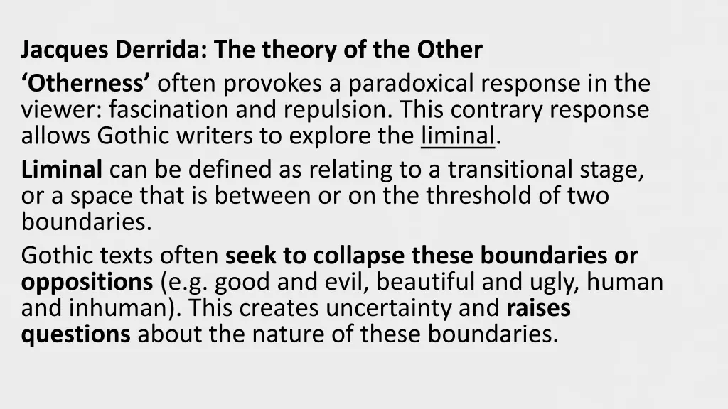 jacques derrida the theory of the other otherness