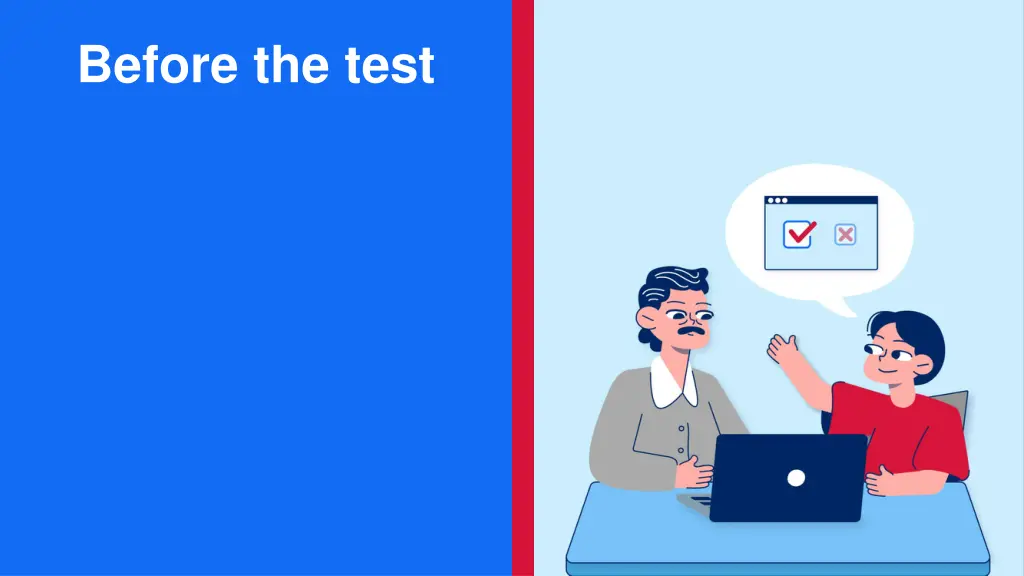 before the test