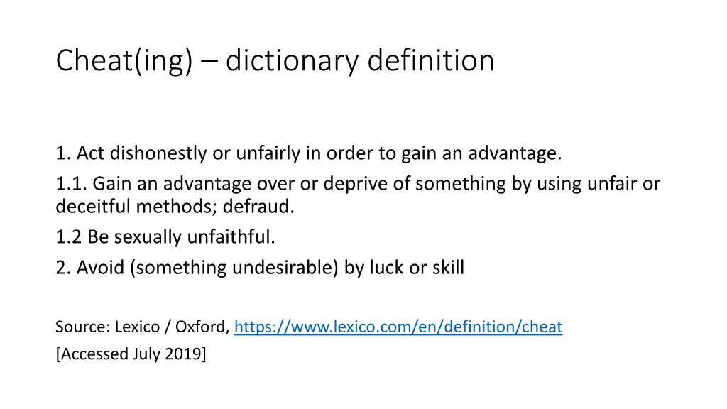 cheat ing dictionary definition