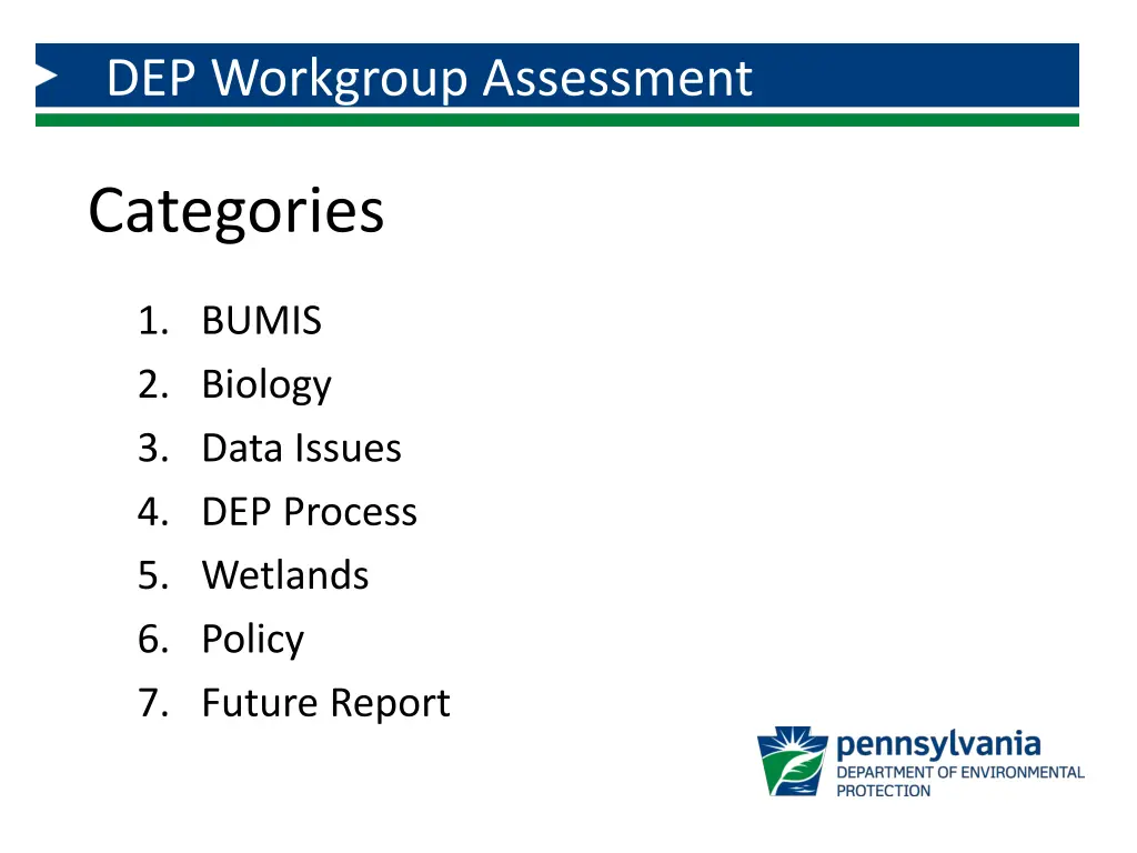 dep workgroup assessment 1