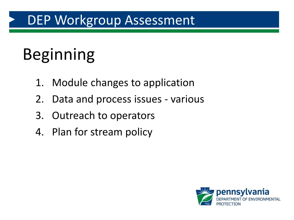 dep workgroup assessment 3
