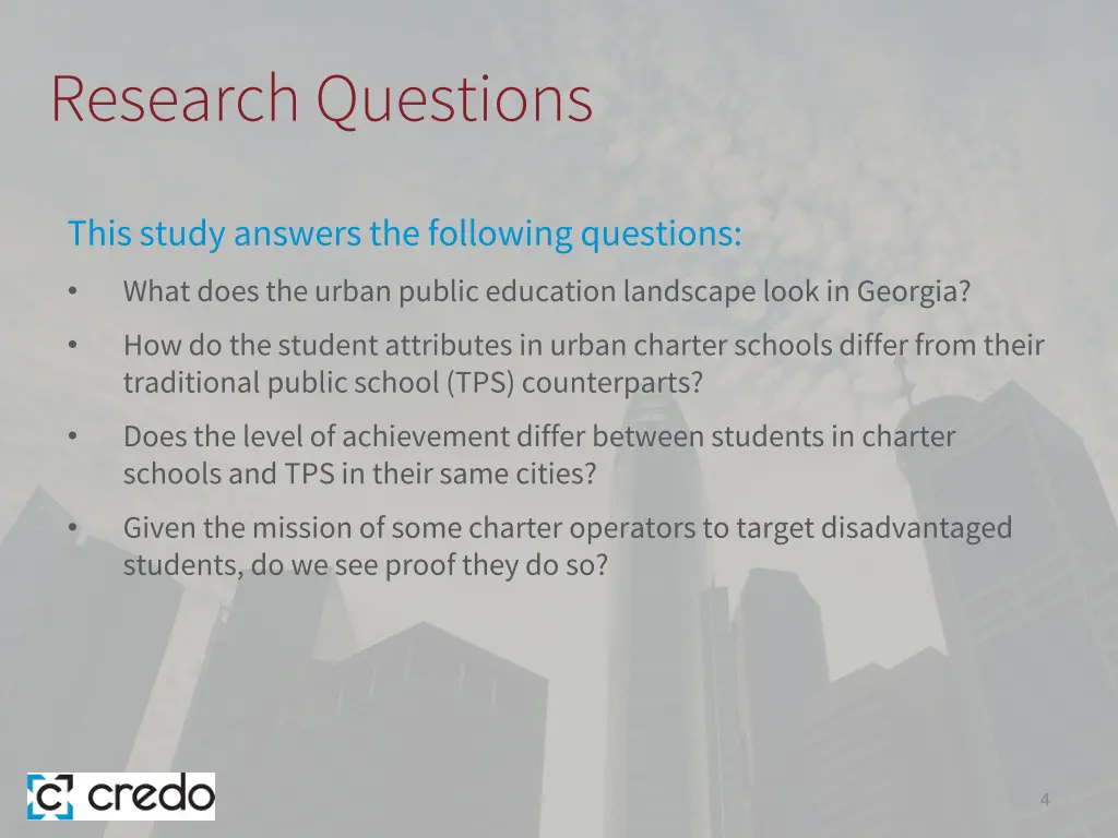 research questions