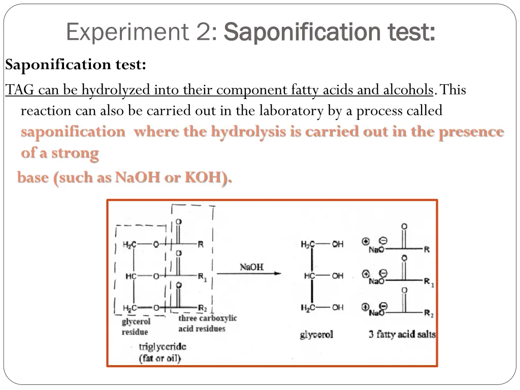 experiment 2 saponification