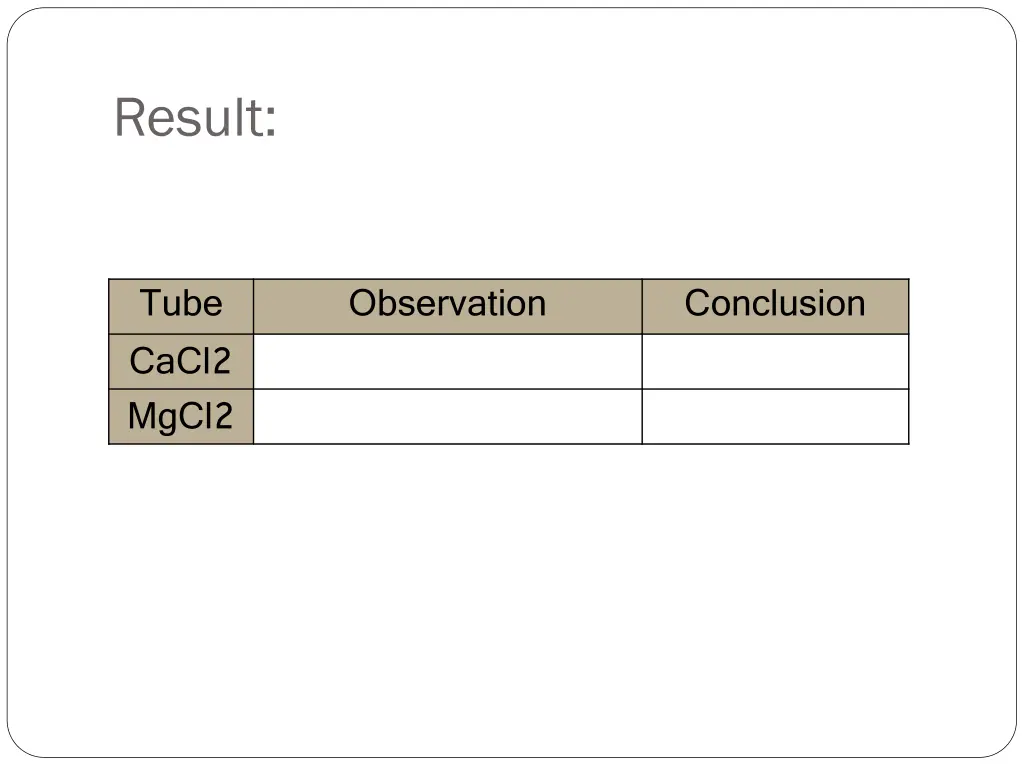 result