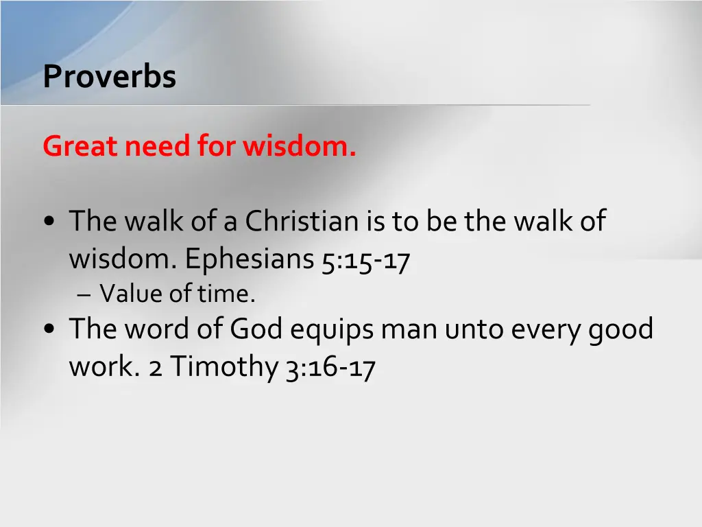 proverbs