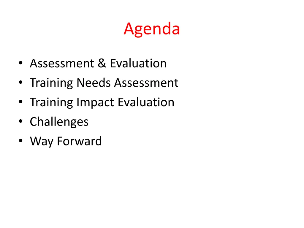 agenda