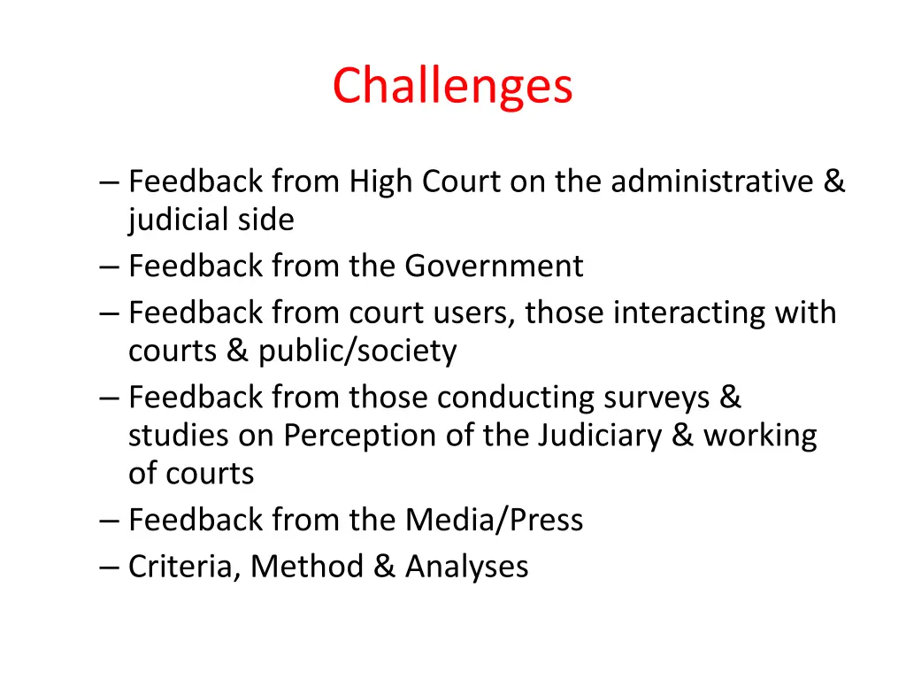 challenges