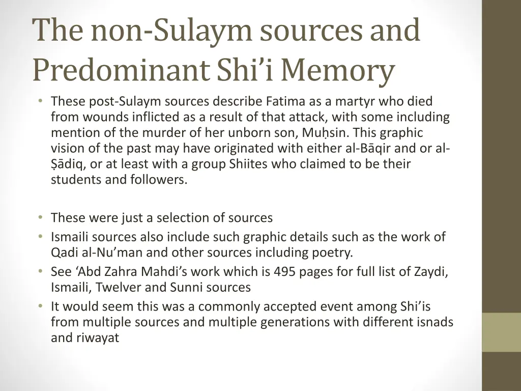 the non sulaymsources and predominant