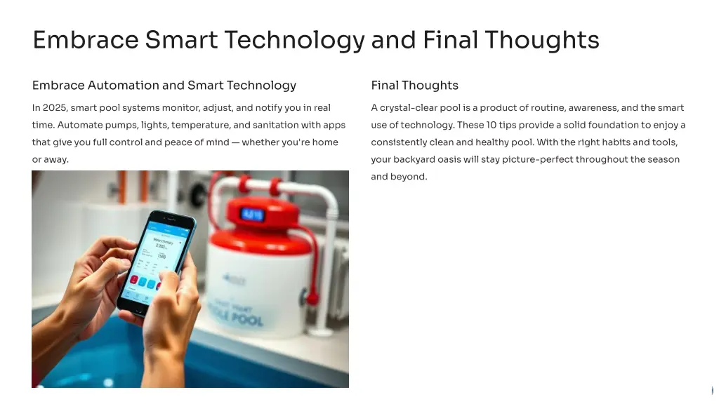 embrace smart technology and final thoughts