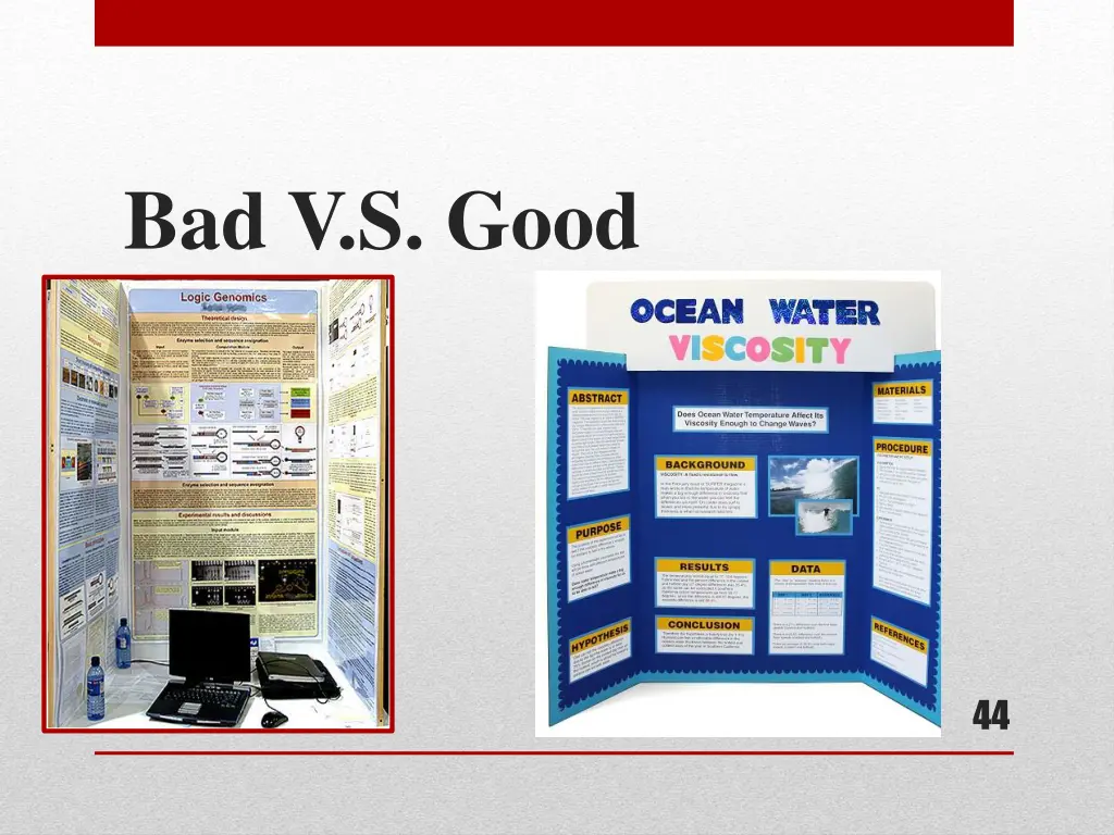 bad v s good