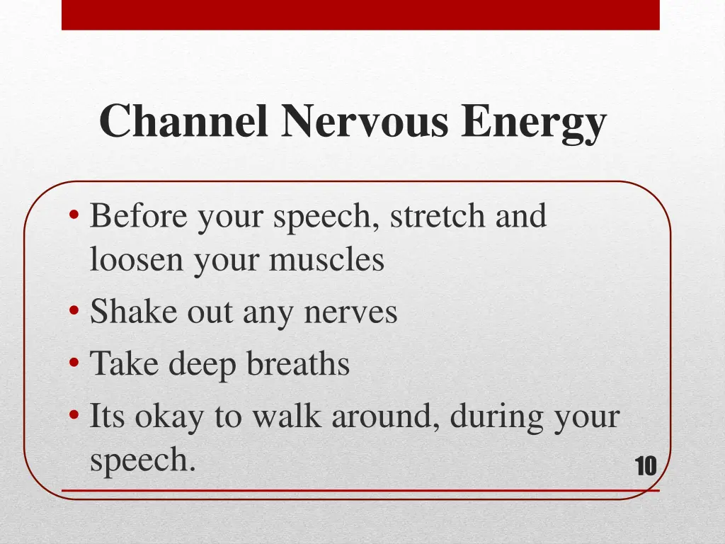 channel nervous energy