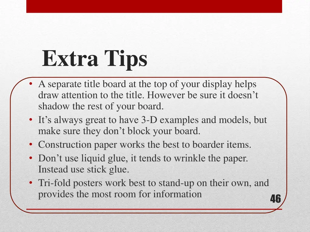 extra tips