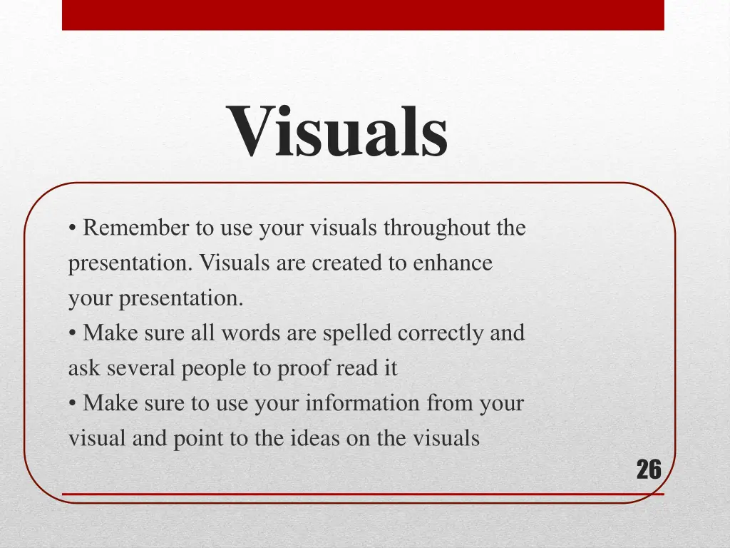 visuals