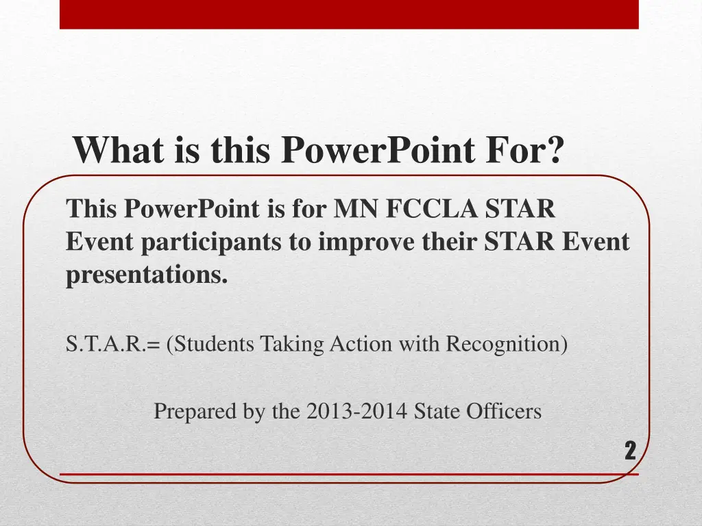 what is this powerpoint for