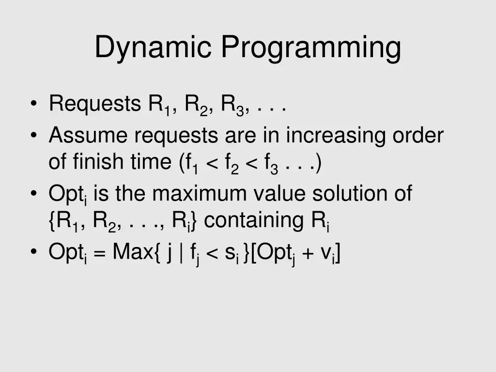 dynamic programming