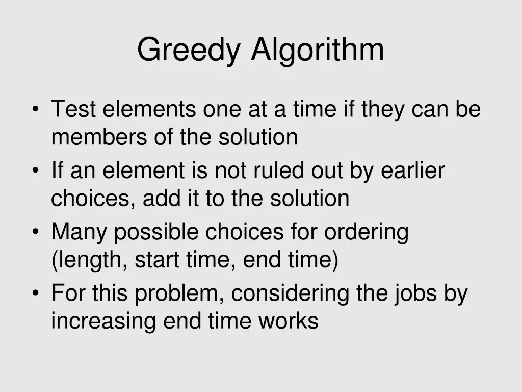 greedy algorithm