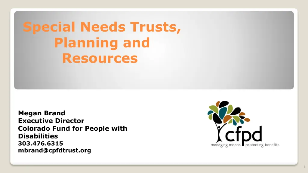 special needs trusts planning and resources