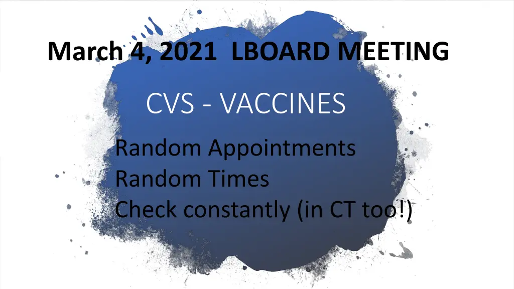 march 4 2021 lboard meeting
