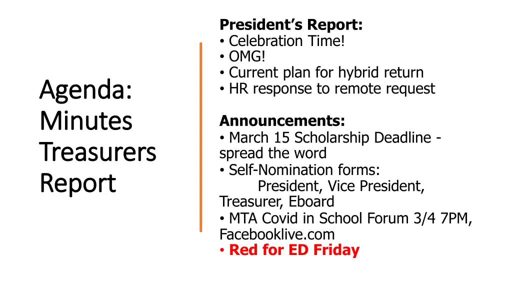 president s report celebration time omg current