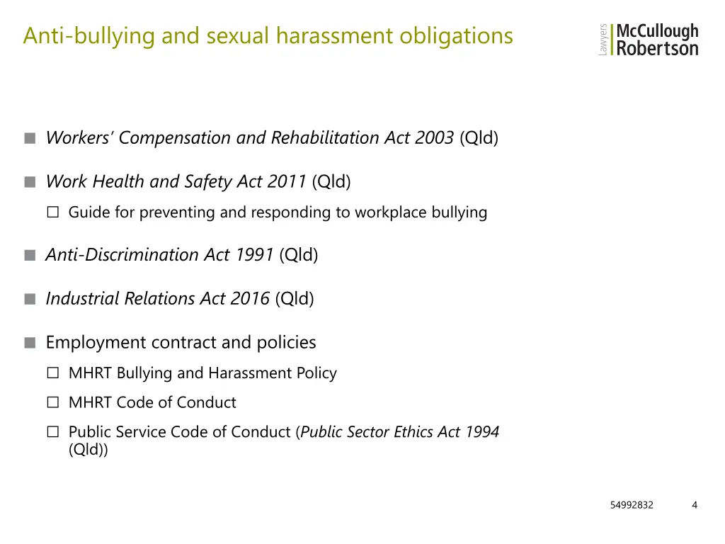 anti bullying and sexual harassment obligations