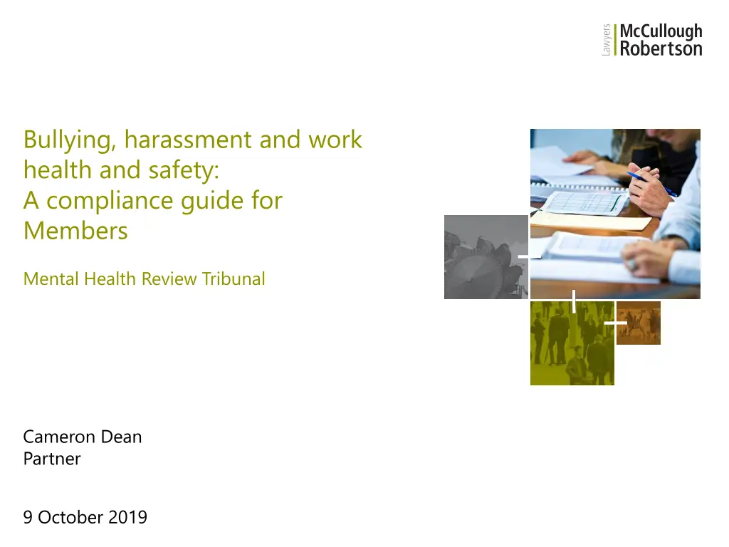 bullying harassment and work health and safety