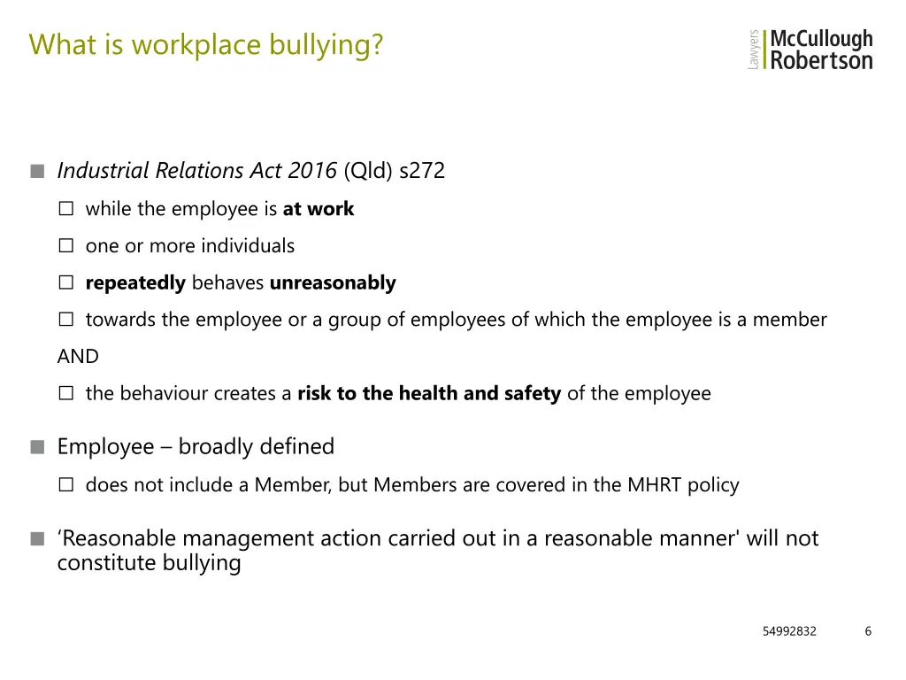 what is workplace bullying