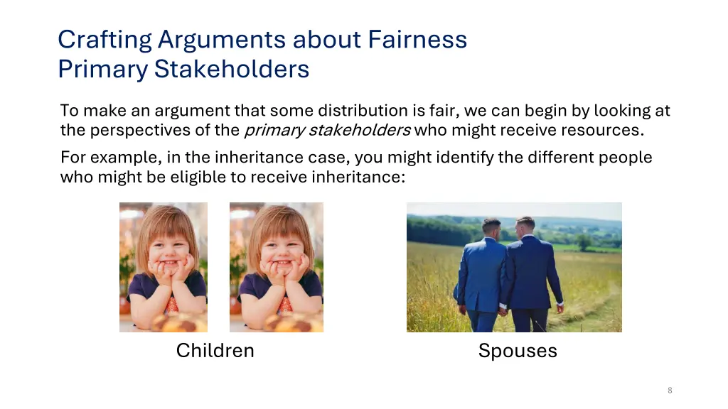 crafting arguments about fairness primary