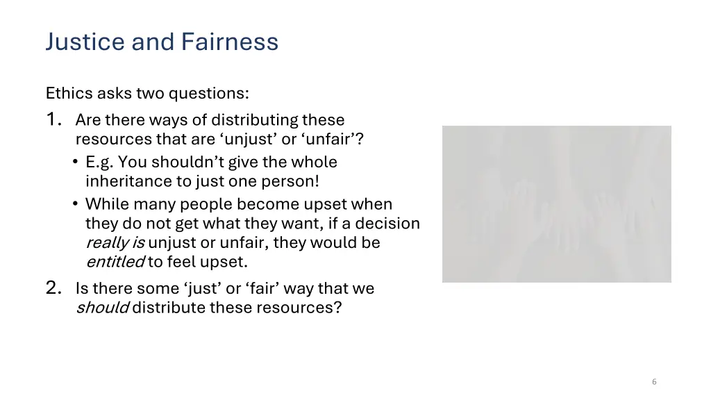 justice and fairness