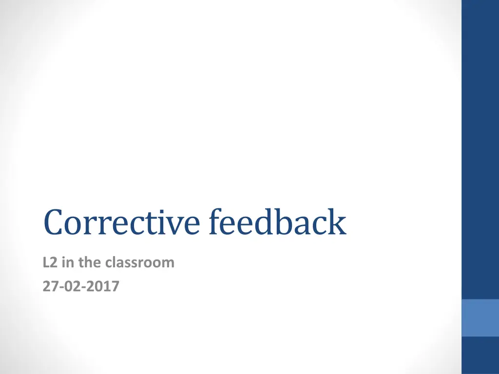 correctivefeedback