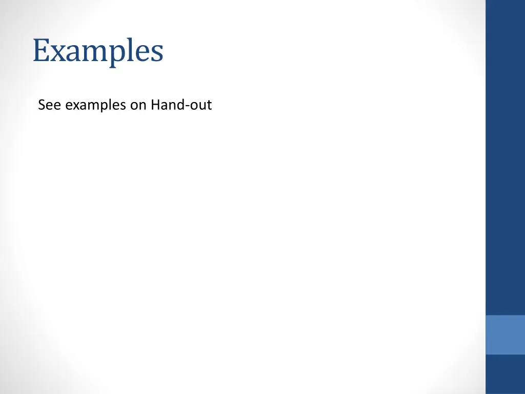 examples