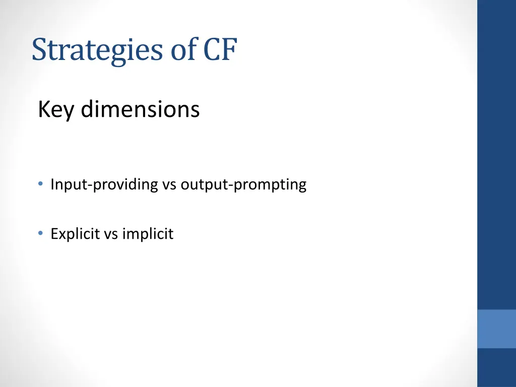 strategiesof cf