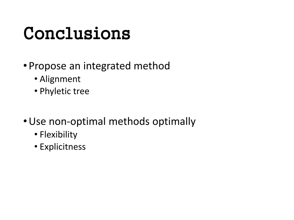 conclusions conclusions