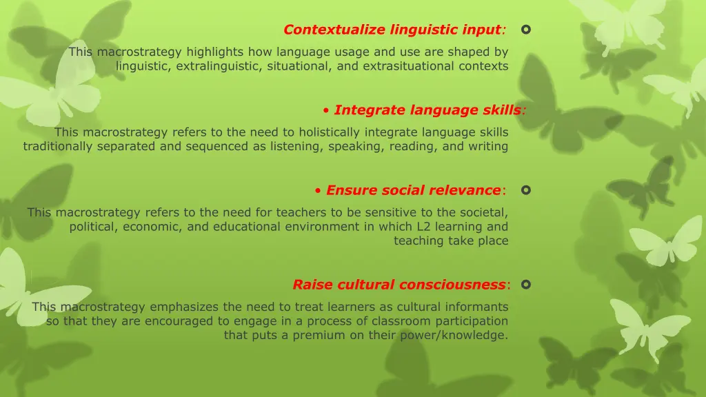 contextualize linguistic input