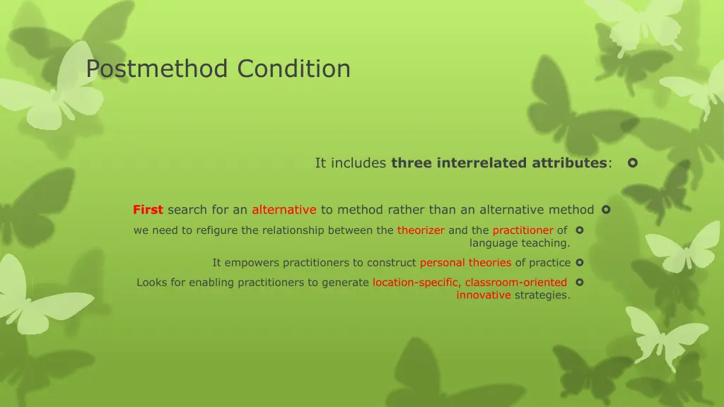 postmethod condition