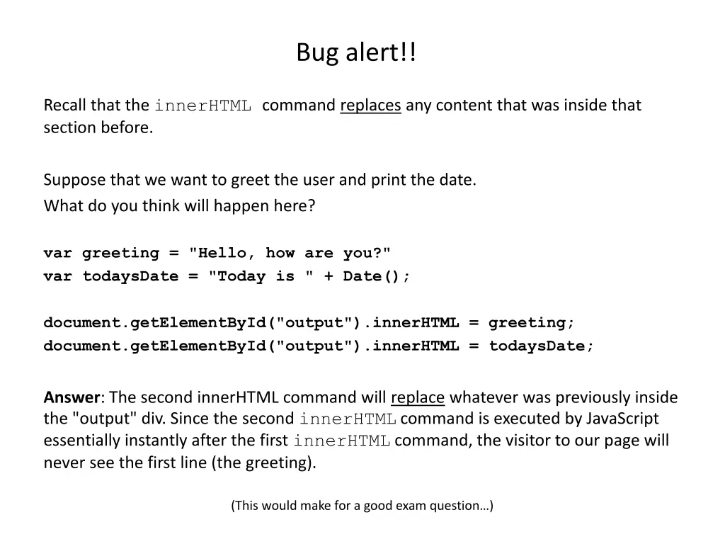bug alert