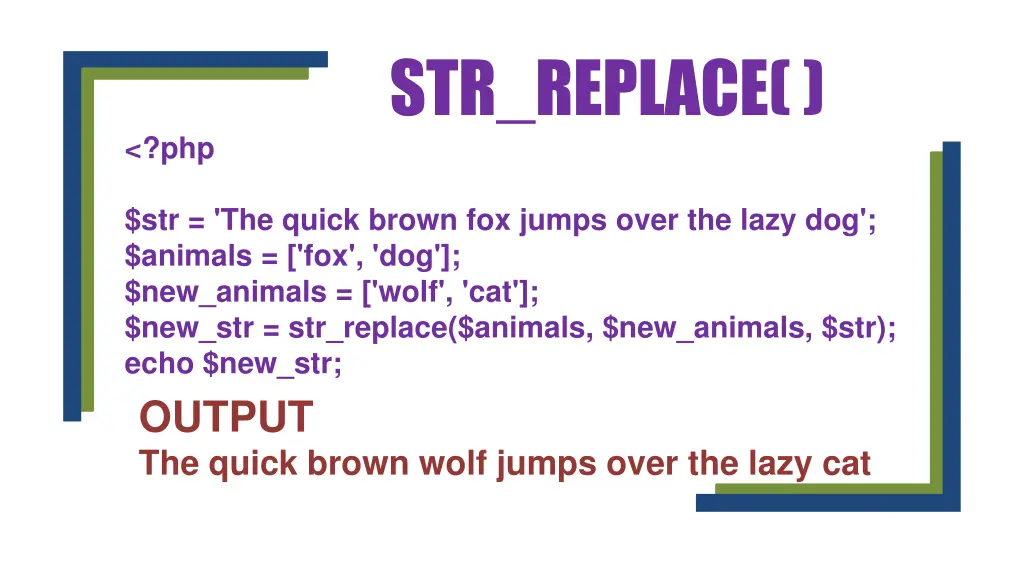 str replace 2