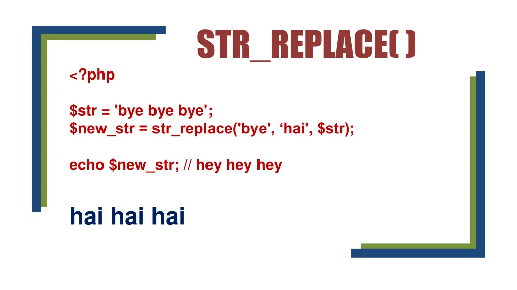str replace